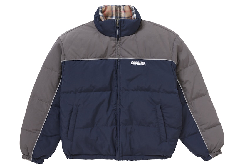 Supreme Reversible Puffer Jacket Navy