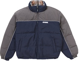 Supreme Reversible Puffer Jacket Navy Supreme Reversible Puffer Jacket Navy