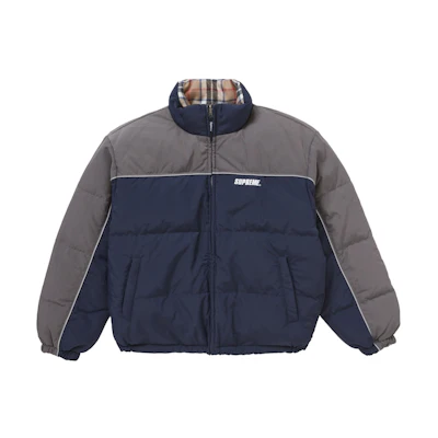 Supreme Reversible Puffer Jacket Navy