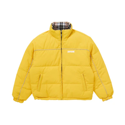 Supreme Reversible Puffer Jacket Yellow