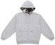 Buy Supreme Reversible Work Zip Up Hoodie Abu-Abu Heather.