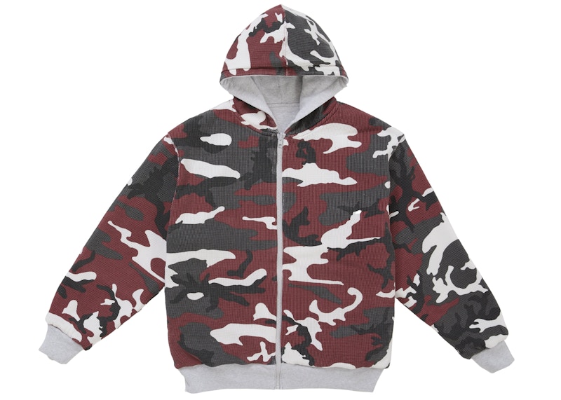 Order Supreme Reversible Work Zip Up Hoodie Abu-Abu Heather.