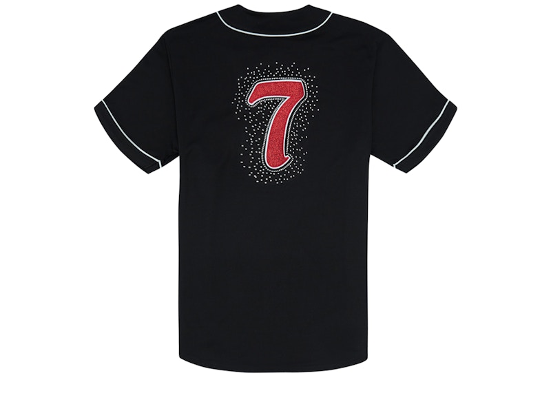 Order 슈프림 블랙 큐빅 야구 저지 
