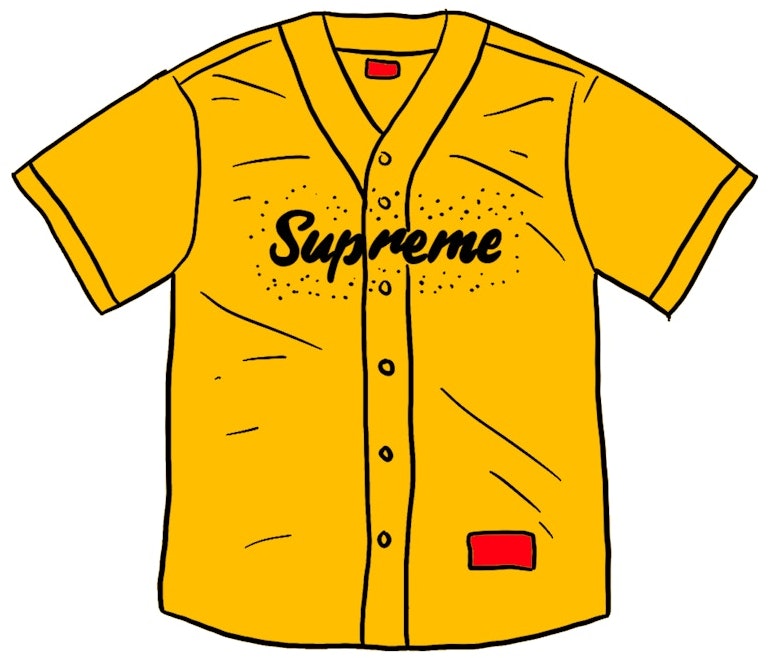 supreme-rhinestone-baseball-jersey-yellow