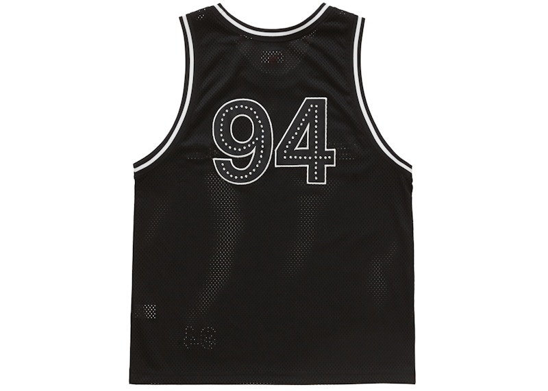 Order Supreme Rhinestone Basket Jersey Hitam