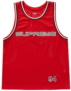 Jersey de Baloncesto Rojo con Piedras de Swarovski Supreme Buy Jersey de Baloncesto Rojo con Piedras de Swarovski Supreme