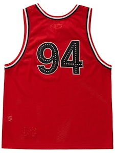 Jersey de Baloncesto Rojo con Piedras de Swarovski Supreme Order Jersey de Baloncesto Rojo con Piedras de Swarovski Supreme