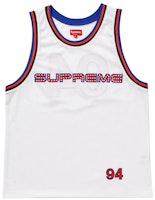 Supreme Rhinestone Basketball Jersey White Supreme Rhinestone Basketball Jersey White