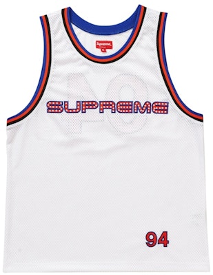 Supreme Rhinestone Basketball Jersey White Buy Supreme Rhinestone Basketball Jersey White