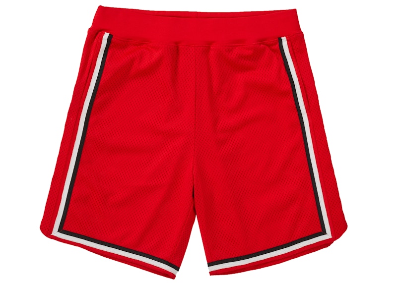 Buy 至尊水鑽籃球短褲紅色