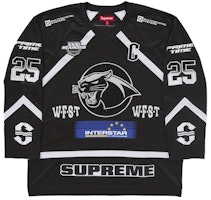 Supreme Rhinestone Hockey Jersey Black Supreme Rhinestone Hockey Jersey Black