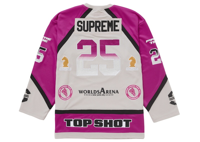 Order Jersey de Hockey Supreme Rhinestone Gris Claro
