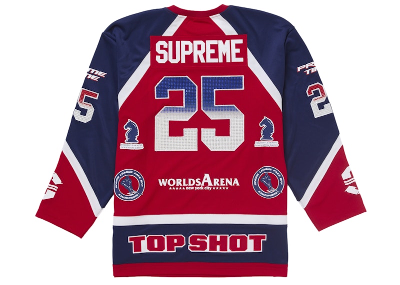 Order Supreme 水晶鑽石冰球球衣 紅色