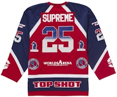 Jersey de Hockey Rojo con Rhinestones Supreme Order Jersey de Hockey Rojo con Rhinestones Supreme