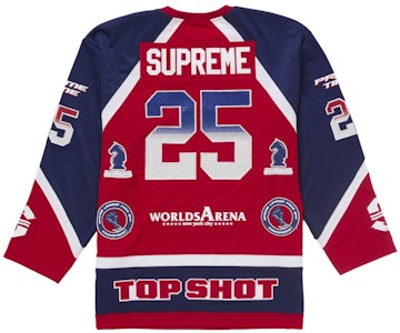 シュプリーム ラインストーン ホッケージャージ レッド Order シュプリーム ラインストーン ホッケージャージ レッド