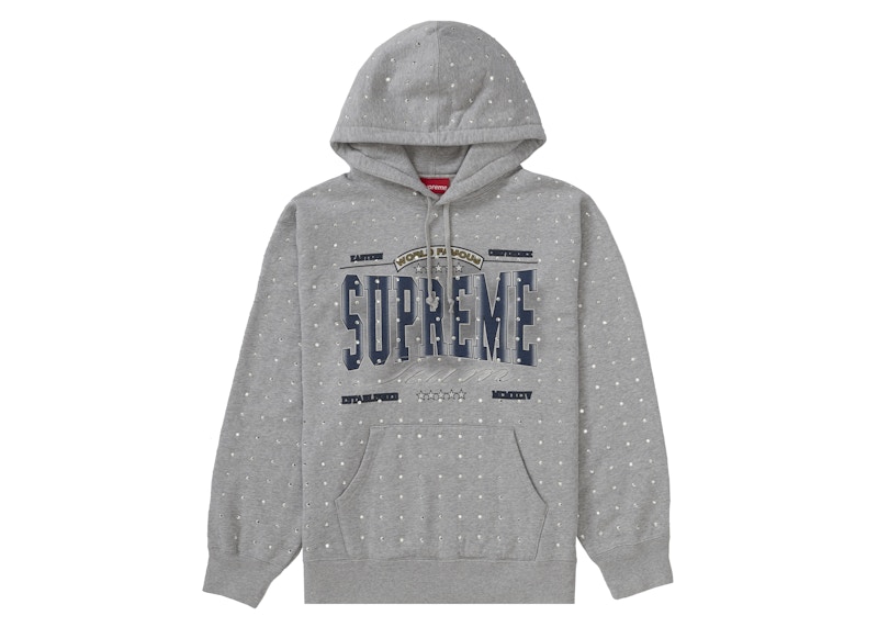 Buy Supreme Box Logo Hooded Sweatshirt (FW17) Heather Grey - Novelship