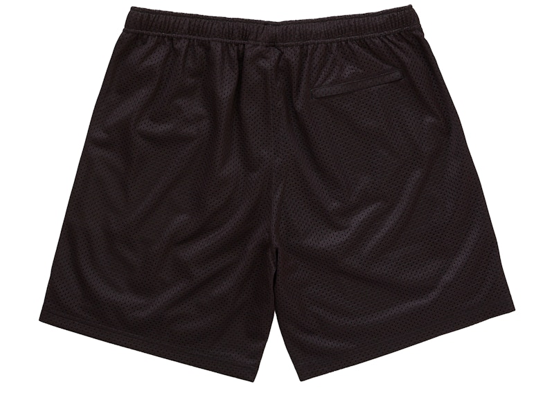 Order Supreme Rhinestone Mesh Short Black