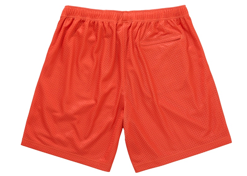 Order Supreme Rhinestone Mesh Short Orange
