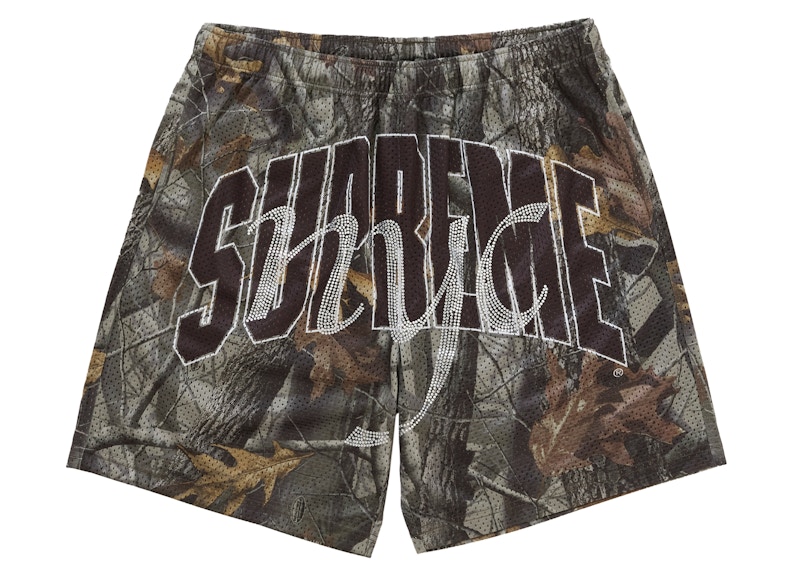 Buy Supreme Rhinestone Mesh Short Realtree Hardwoods Camo
