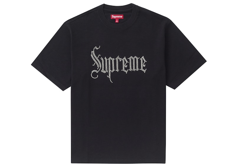 Supreme Rhinestone S/S Top Black