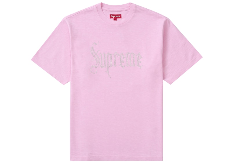 Supreme Rhinestone S/S Top Pink