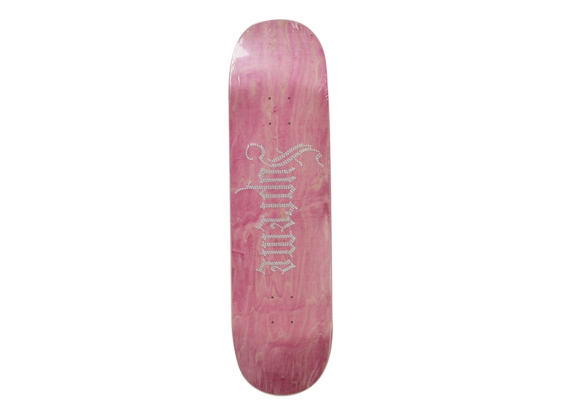 Buy Supreme Rhinestone Skateboard Deck Pink