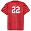 Order Supreme Rhinestone Stripe Baseball Jersey Red