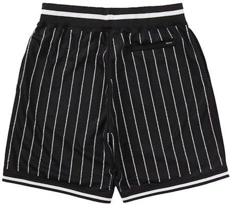 Supreme Rhinestone Stripe Basketball Short Black Order Supreme Rhinestone Stripe Basketball Short Black