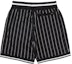 Order Supreme Rhinestone Stripe Basketball Short Black