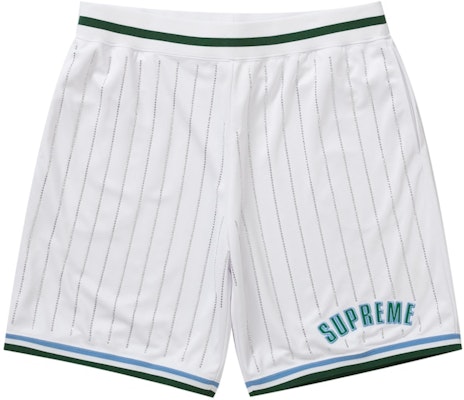 Supreme Rhinestone Stripe Basketball Short White Buy Supreme Rhinestone Stripe Basketball Short White