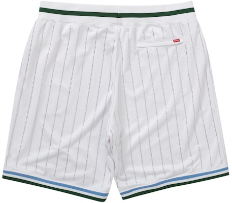 Supreme Rhinestone Stripe Basketball Short White Order Supreme Rhinestone Stripe Basketball Short White
