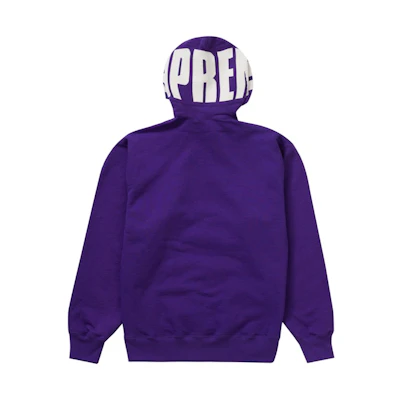 Supreme Rib Hooded Sweatshirt Purple