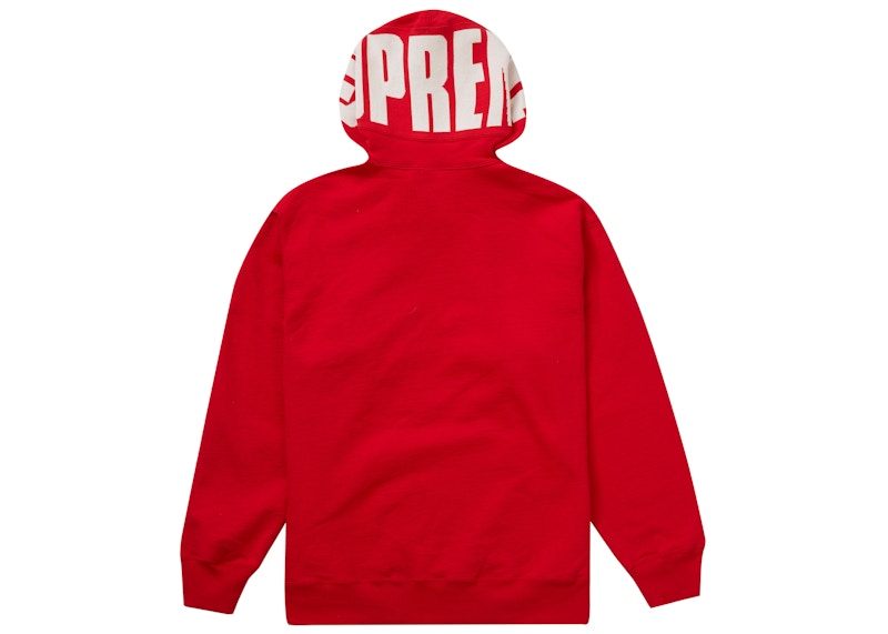 Supreme Rib Hooded Sweatshirt Red