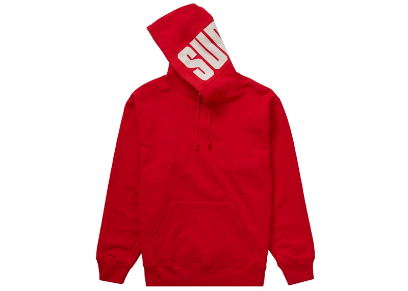 Supreme Rib Hooded Sweatshirt Red 圖 2