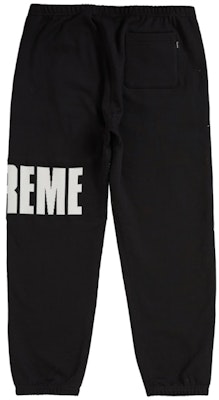 Supreme Rib Sweatpant Black Buy Supreme Rib Sweatpant Black