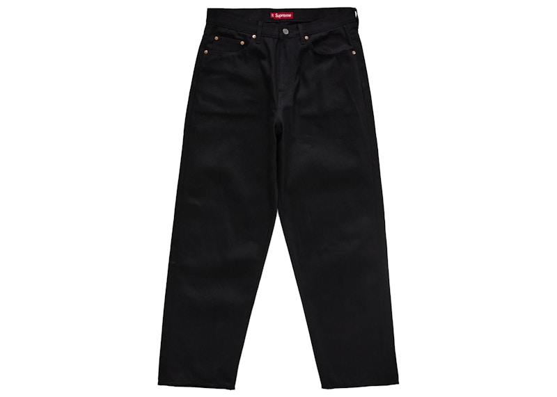 Supreme Rigid Baggy Black Selvedge Jean Rigid Black