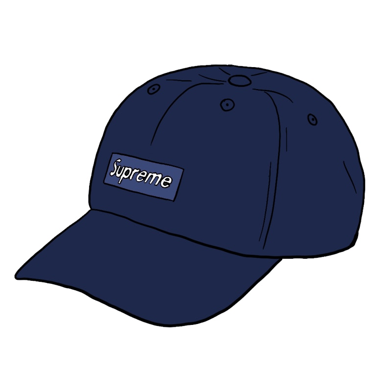 Supreme Ripple Corduroy Small Box 6-Panel Navy