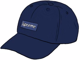 Supreme Ripple Corduroy Small Box 6-Panel Navy Supreme Ripple Corduroy Small Box 6-Panel Navy