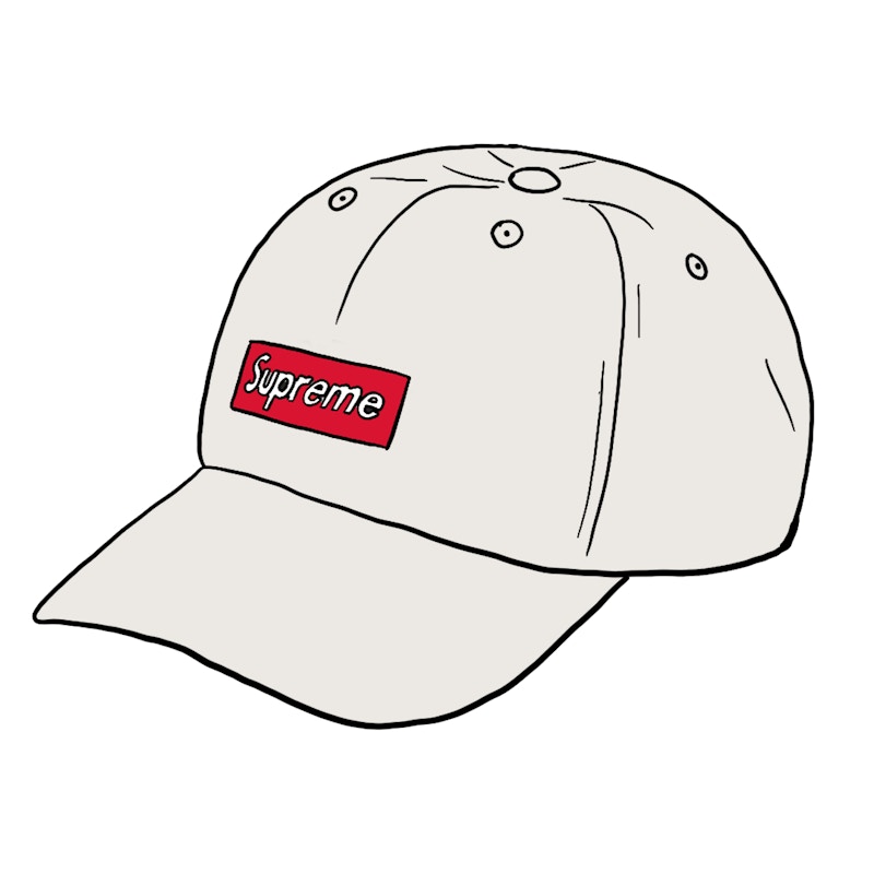 Buy Supreme Corduroy Ripple Topi 6 Panel Kotak Kecil Putih