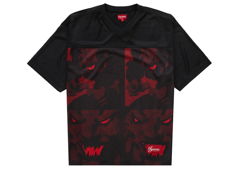 Buy Supreme x Nike Jewel Stripe Soccer Jersey Black - Novelship
