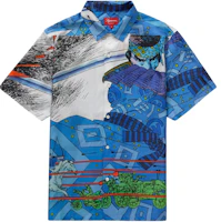 Supreme Ronin Silk S/S Shirt Blue Supreme Ronin Silk S/S Shirt Blue