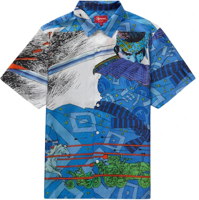 Supreme Ronin Silk Kemeja Lengan Pendek Biru Buy Supreme Ronin Silk Kemeja Lengan Pendek Biru