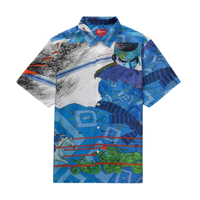 Supreme Ronin Silk S/S Shirt Blue