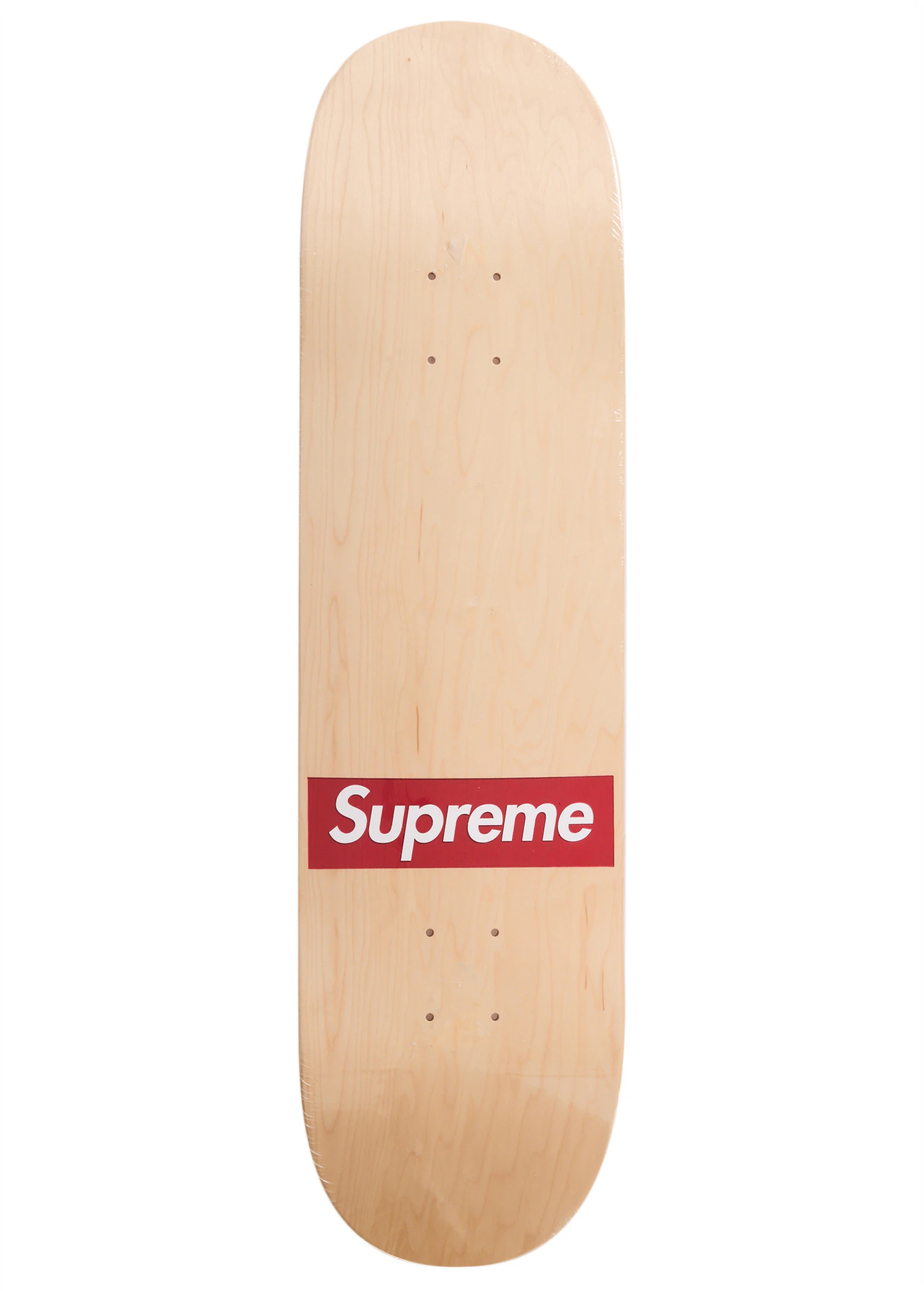 Supreme Routed Box Logo Skateboard Deck Natural - Novelship