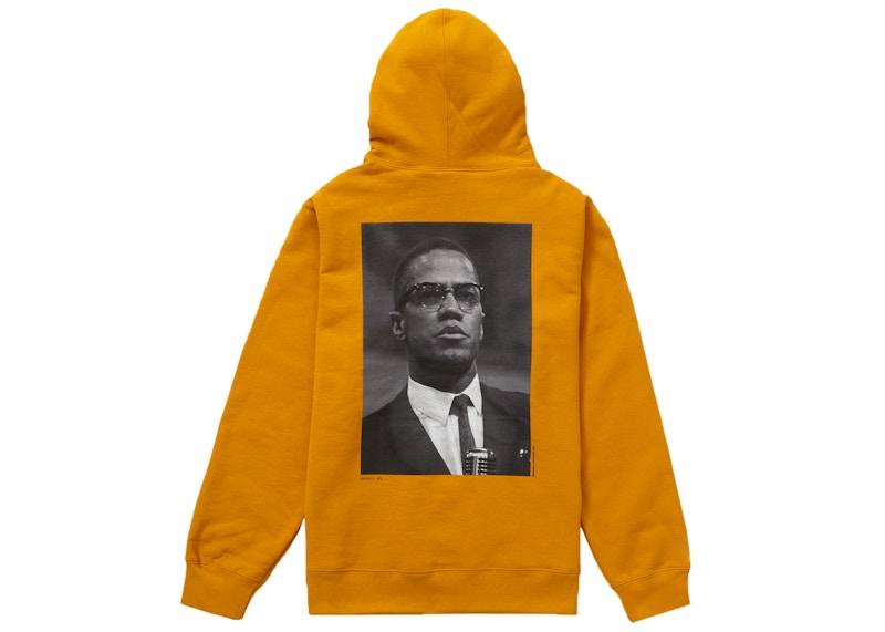 Supreme Roy DeCarava Malcolm X Hooded Sweatshirt Gold