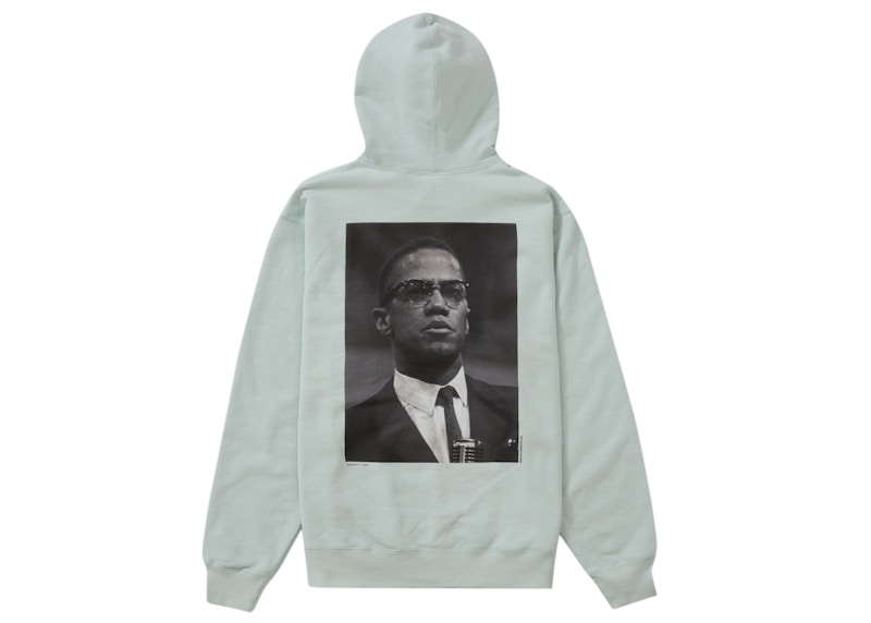 Supreme Roy DeCarava Malcolm X Hooded Sweatshirt Pale Mint