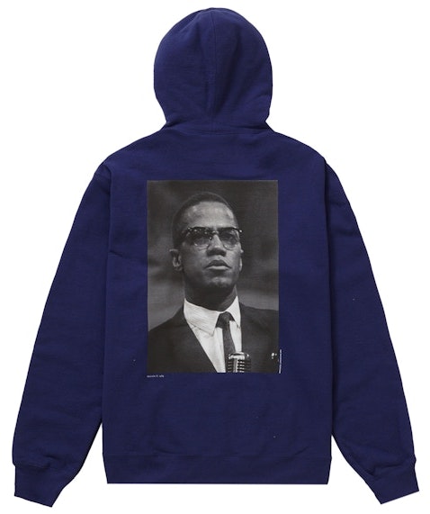 supreme-roy-de-carava-malcolm-x-hooded-sweatshirt-washed-navy