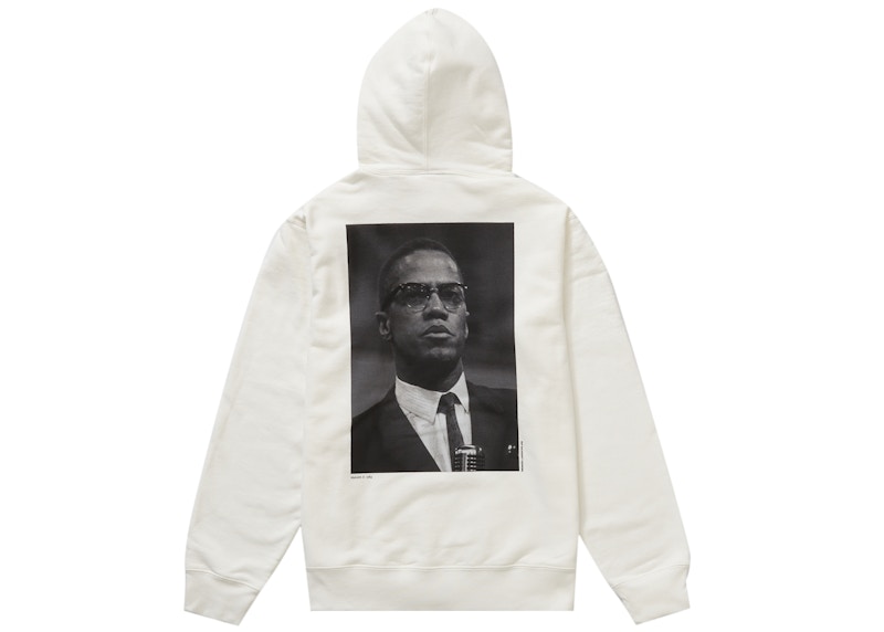 Supreme Roy DeCarava Malcolm X Hooded Sweatshirt White