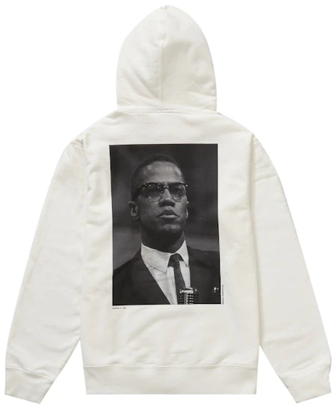 supreme-roy-de-carava-malcolm-x-hooded-sweatshirt-white