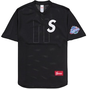슈프림 S 로고 야구 헨리 (SS25) 블랙 Buy 슈프림 S 로고 야구 헨리 (SS25) 블랙
